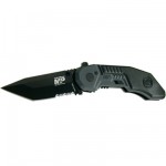 Mmm. Smith & Wesson Black Handle Black Serrated Knife