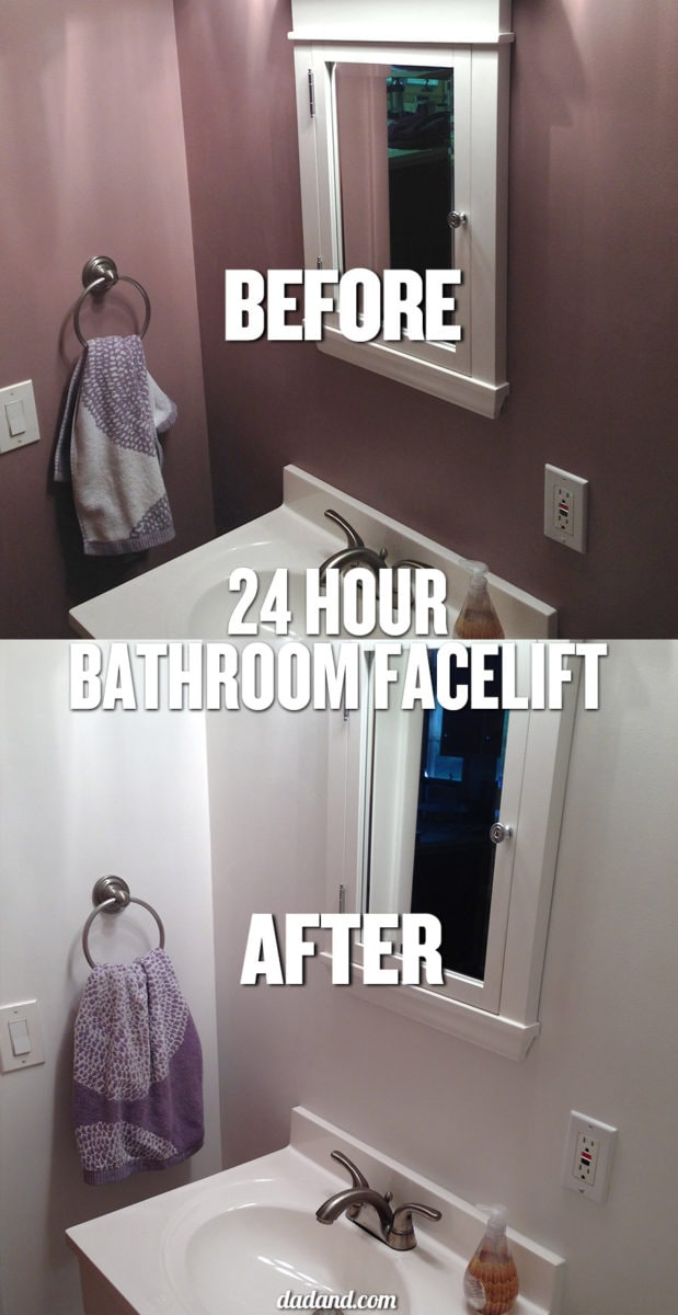 24-hour bathroom facelift