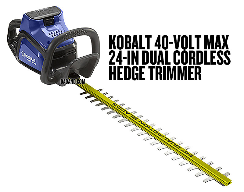 Kobalt 40-Volt Max 24-in Dual Cordless Hedge Trimmer