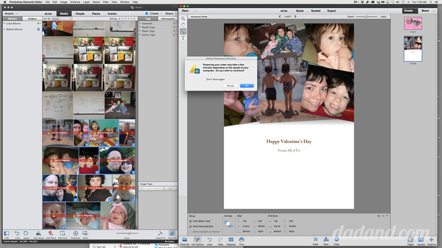 photoshop elements make a greeting card